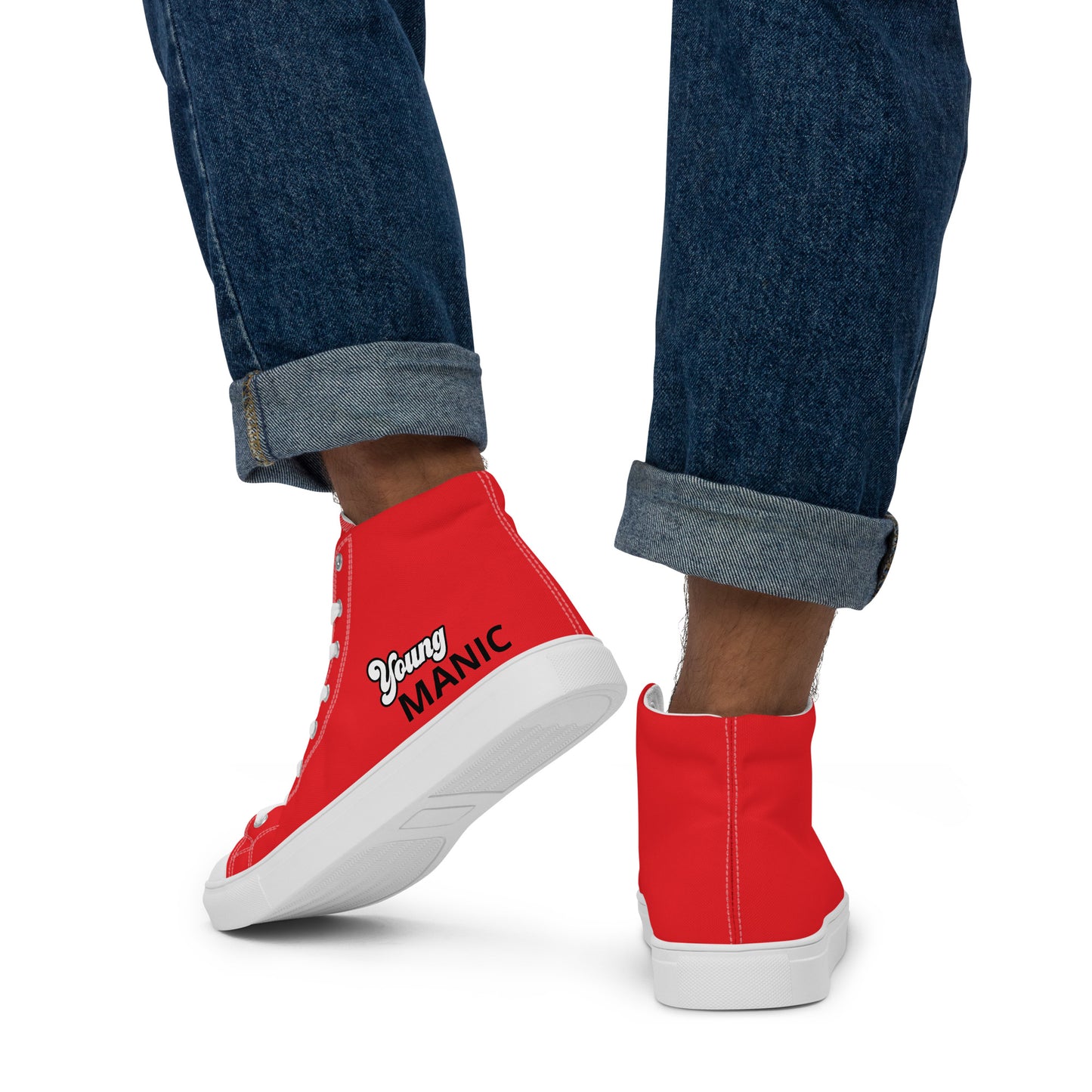 Men’s Red & White High Tops