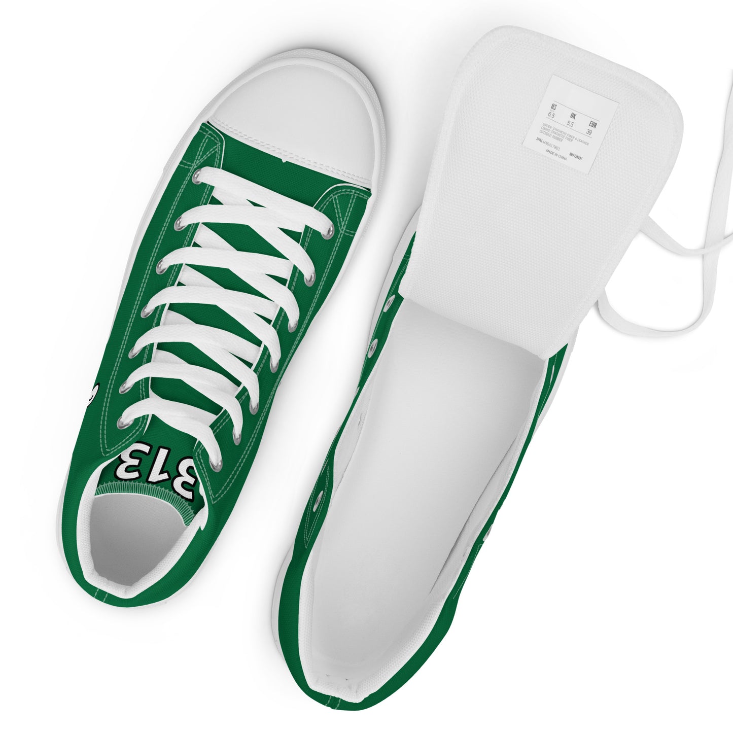 Men’s Green & White High Tops