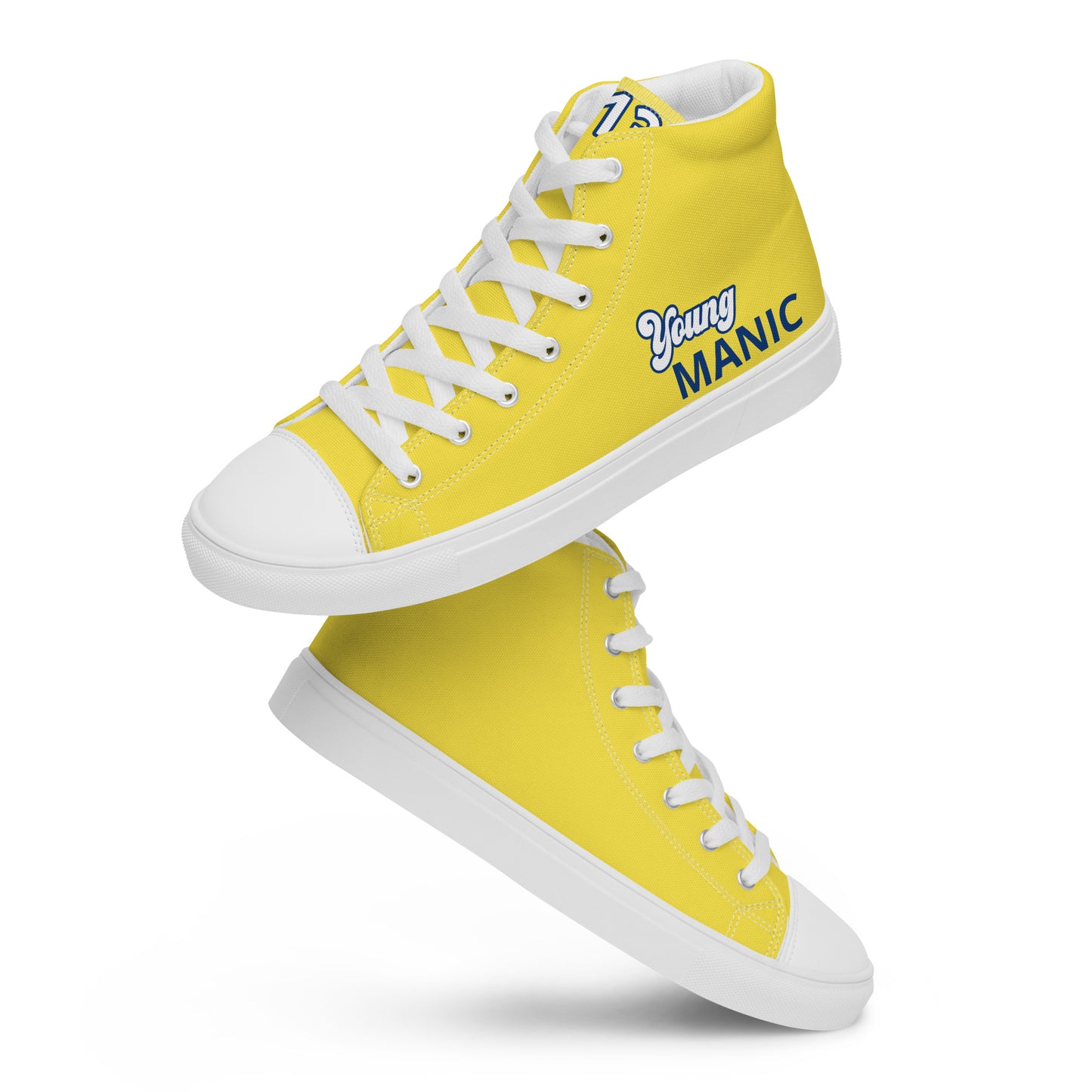 Men’s Yellow & Blue High Tops