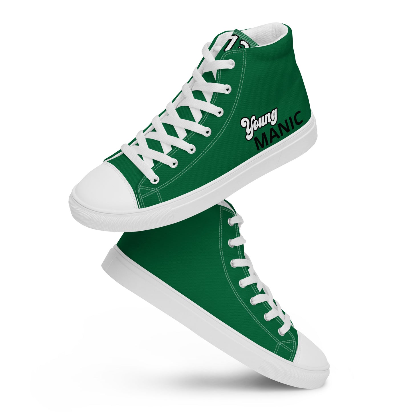 Men’s Green & White High Tops