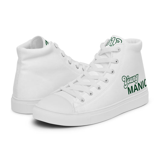 Men’s White & Green High Tops