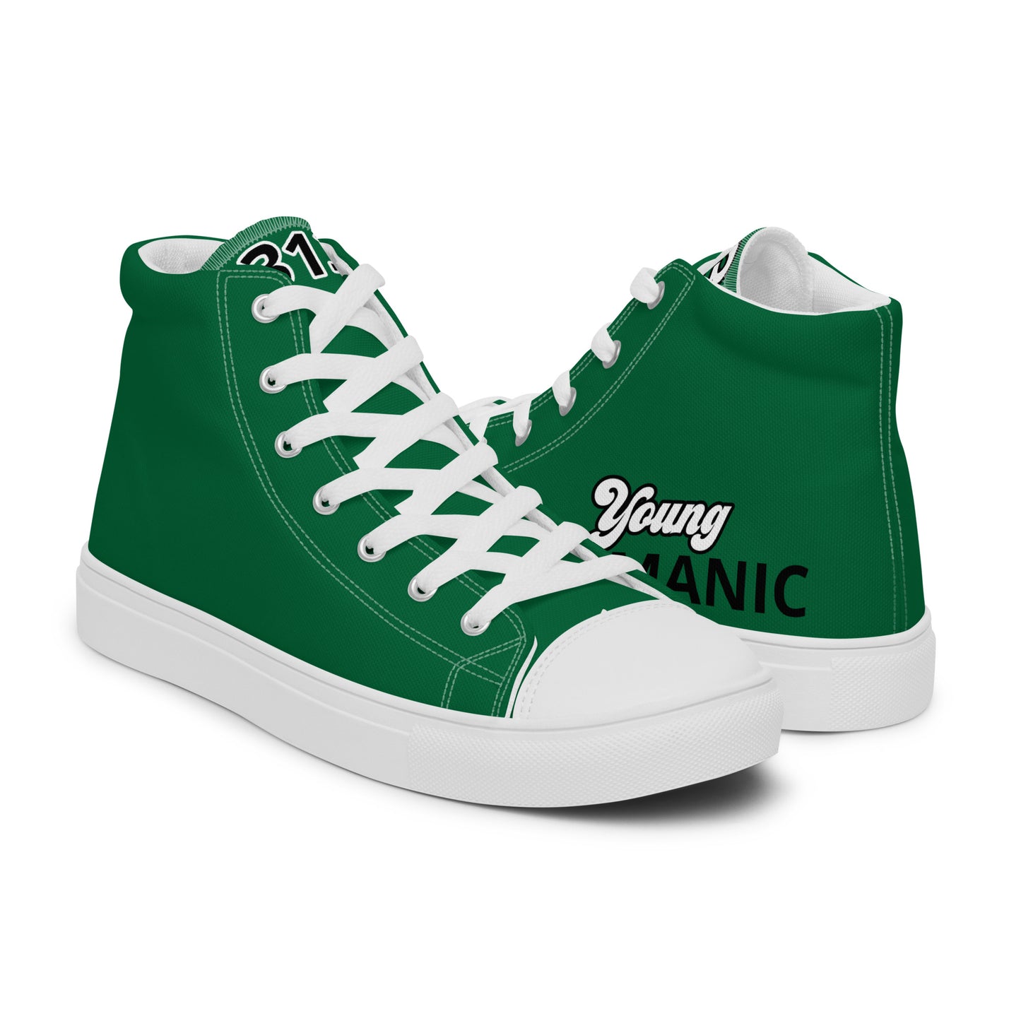 Men’s Green & White High Tops